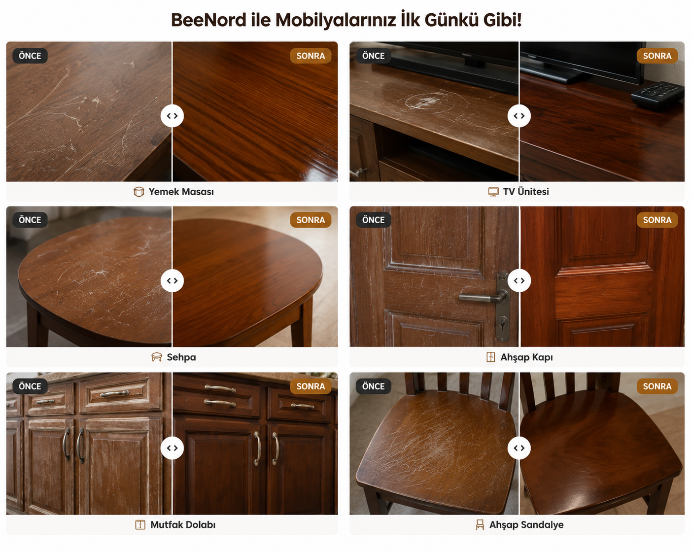 BEENORD DOĞAL AHŞAP YENİLEYİCİ BALM