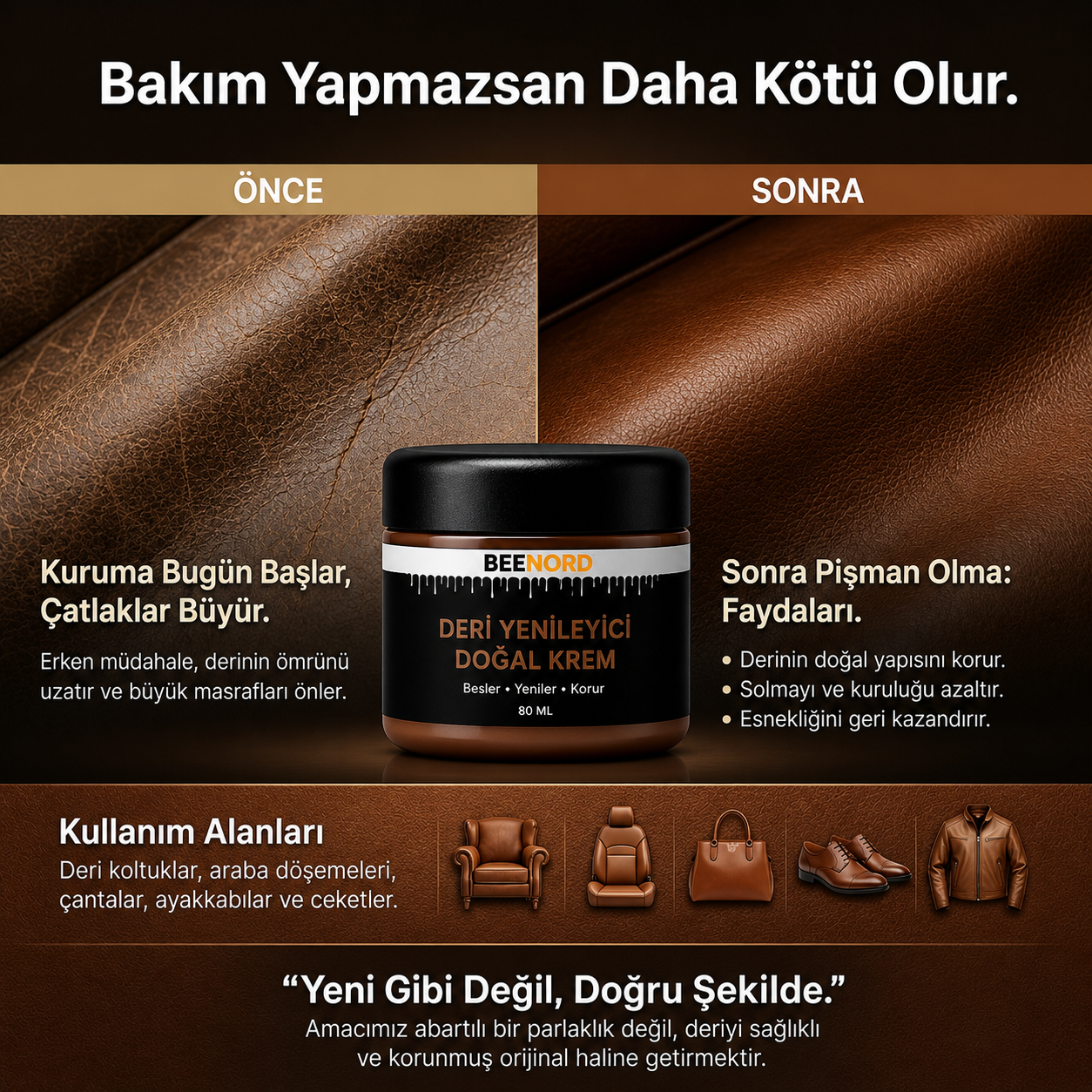 BEENORD DERİ YENİLEYİCİ DOĞAL KREM